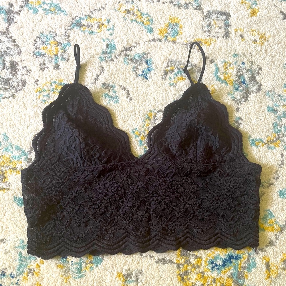 Free People Lace Scallop Bralette